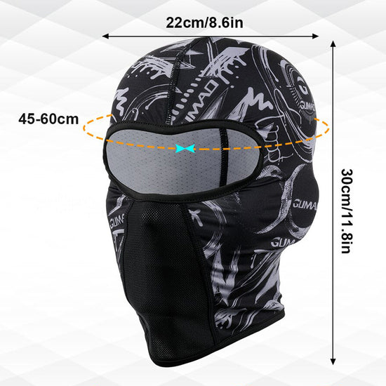Cagoule Lycra Moto - Dimensions