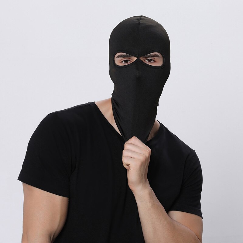 Cagoule Deux Trous En Laine Noire Ryder - Taille Unique, Neuf Avec étiquettes, Confortable Et Chaude