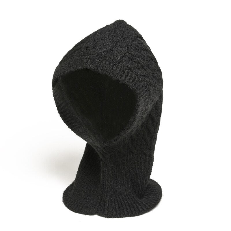 Balaclava Femme Tricot Noir