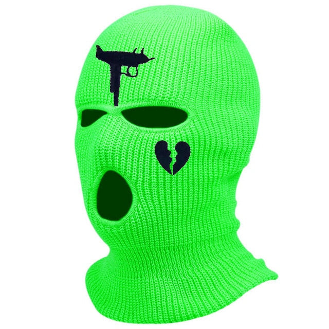 Cagoule Style Criminel Vert Fluo