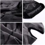 Cagoule Moto Noir et Gris Nylon et Spandex