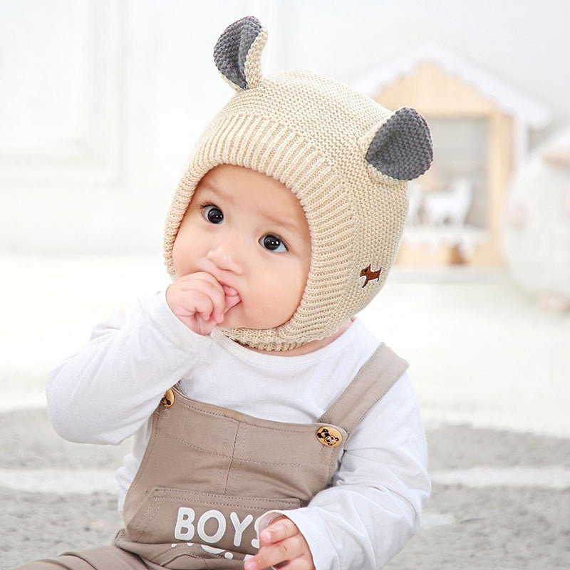 Cagoule bébé fille / garçon - Modèle cerf avec oreilles